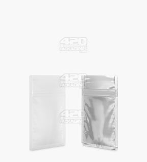Matte-White 3" x 4.5" Mylar Tamper Evident Vista Bags (1 gram) 1000/Box