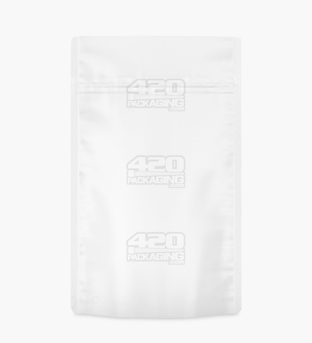 Matte-White 5" x 8.1" Mylar Tamper Evident Bags (14 grams) 1000/Box