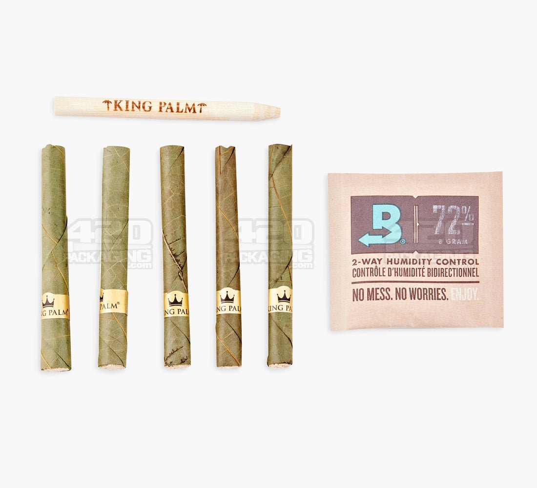 King Palm Berry Terps Natural Mini Leaf Blunt Wraps 15/Box - 5