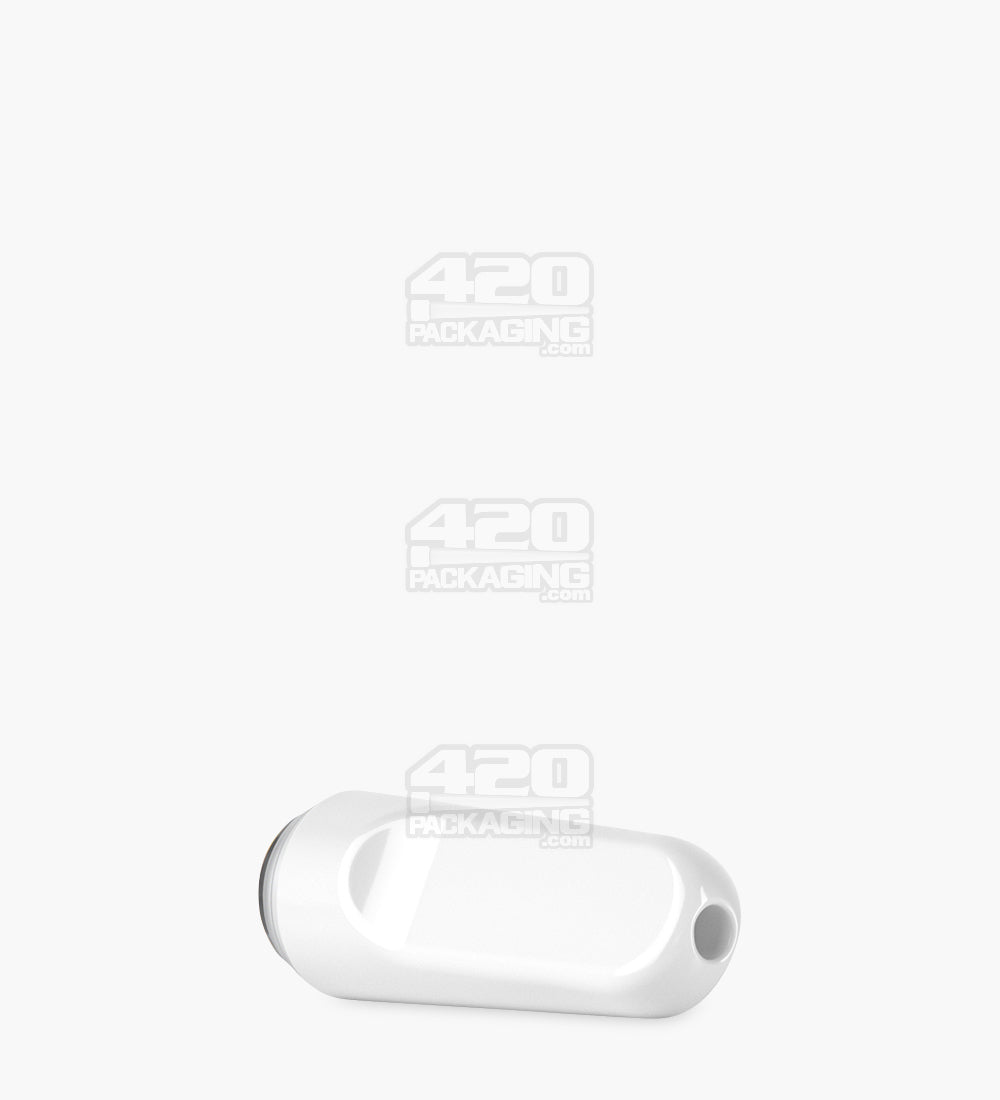 RAE White Ceramic Flat Vape Mouthpiece for Hand Press Ceramic Cartridges 3600/Box - 5