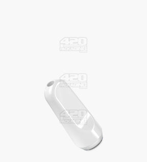 RAE White Ceramic Flat Vape Mouthpiece for Hand Press Ceramic Cartridges 3600/Box - 4