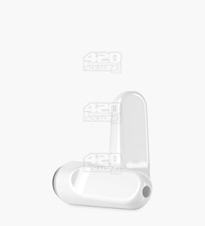RAE White Ceramic Flat Vape Mouthpiece for Hand Press Ceramic Cartridges 3600/Box - 1