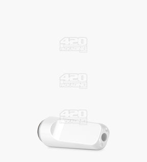 RAE White Plastic Flat Vape Mouthpiece for Hand Press Plastic Cartridges 400/Box - 5