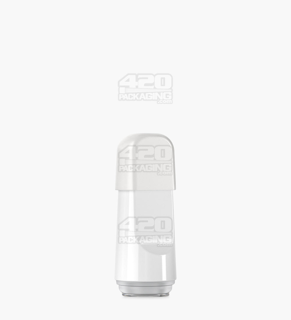 RAE White Plastic Flat Vape Mouthpiece for Hand Press Plastic Cartridges 400/Box - 7