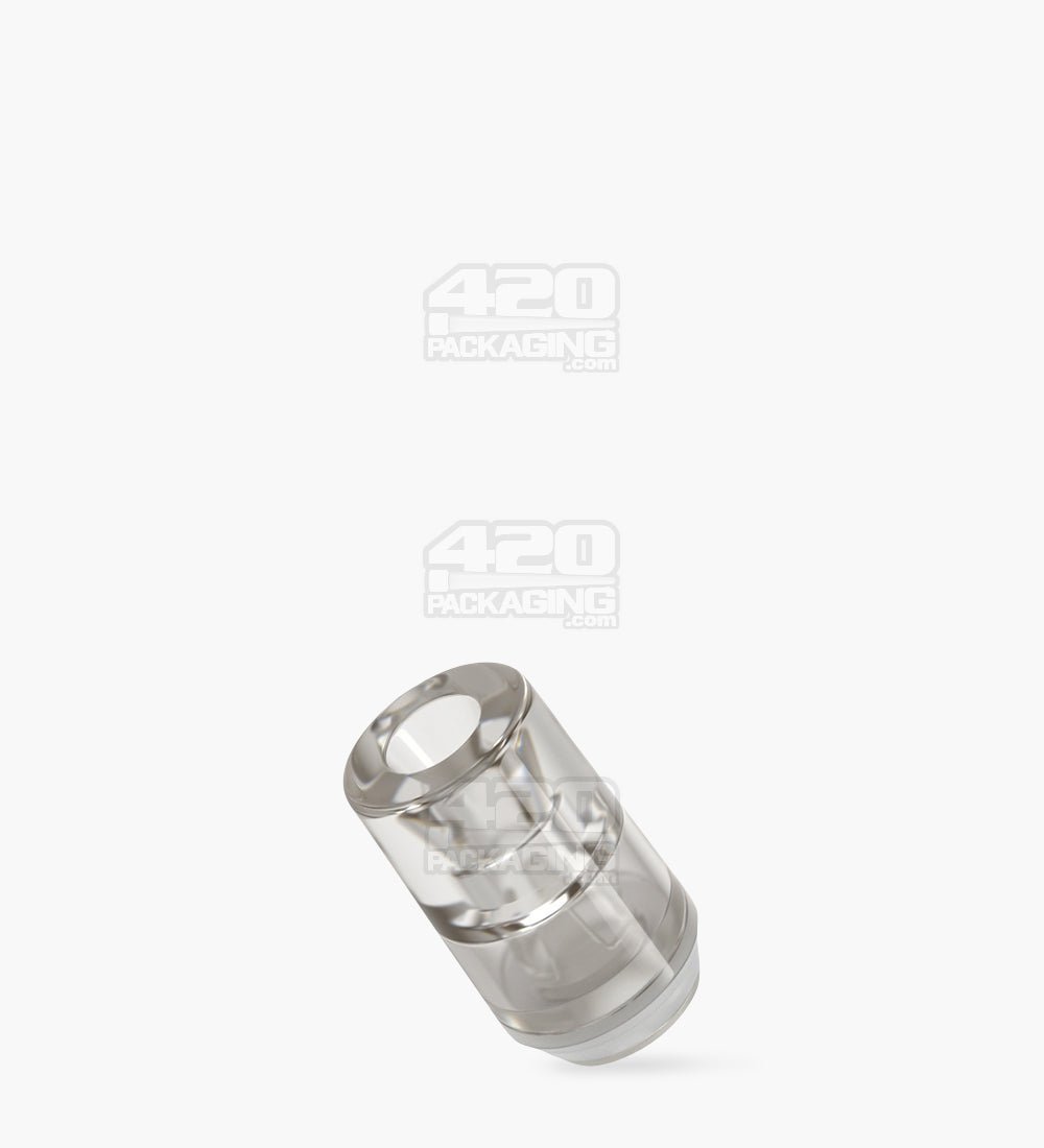 RAE Clear Plastic Round Vape Mouthpiece for Hand Press Plastic Cartridges 400/Box - 4