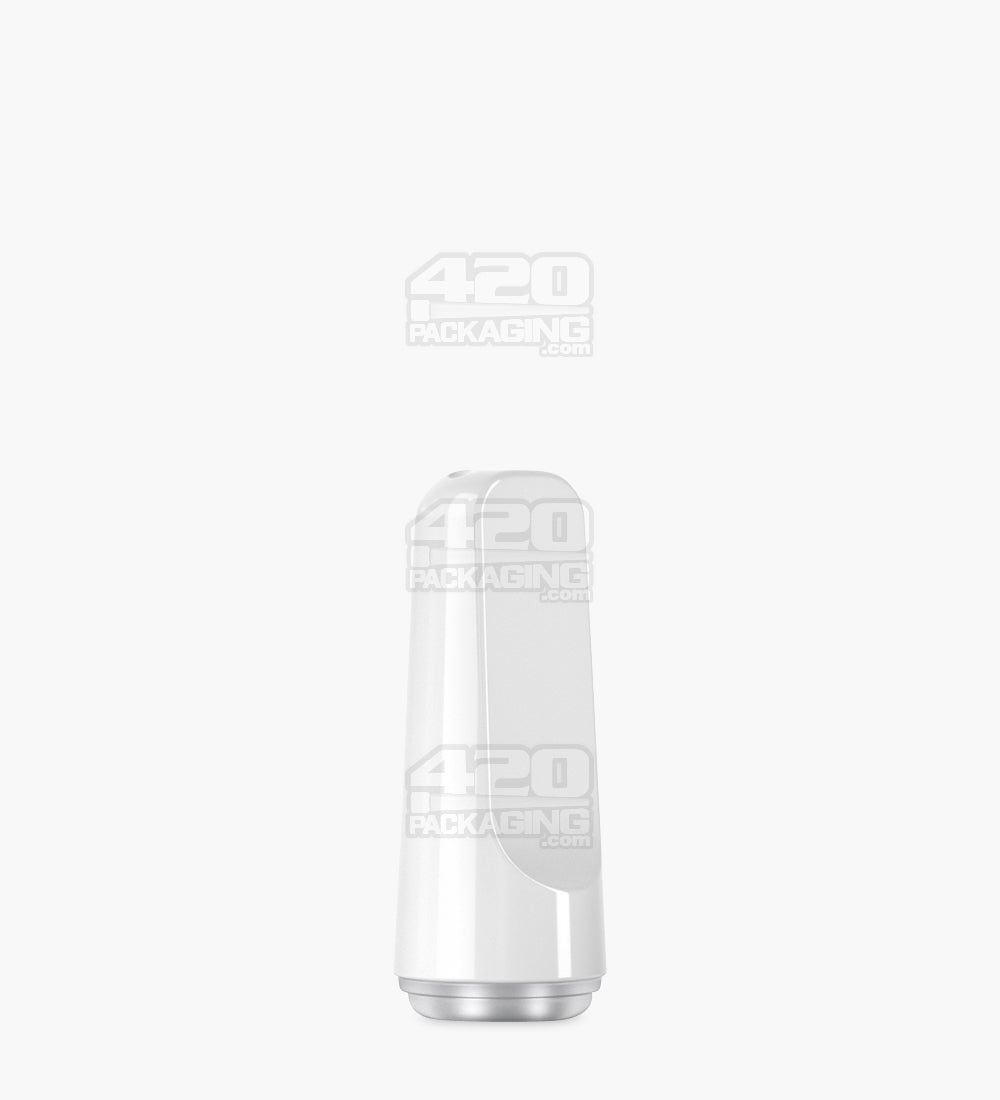 RAE White Plastic Flat Vape Mouthpiece for Screw On Plastic Cartridges 400/Box