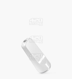 RAE White Plastic Flat Vape Mouthpiece for Screw On Plastic Cartridges 400/Box
