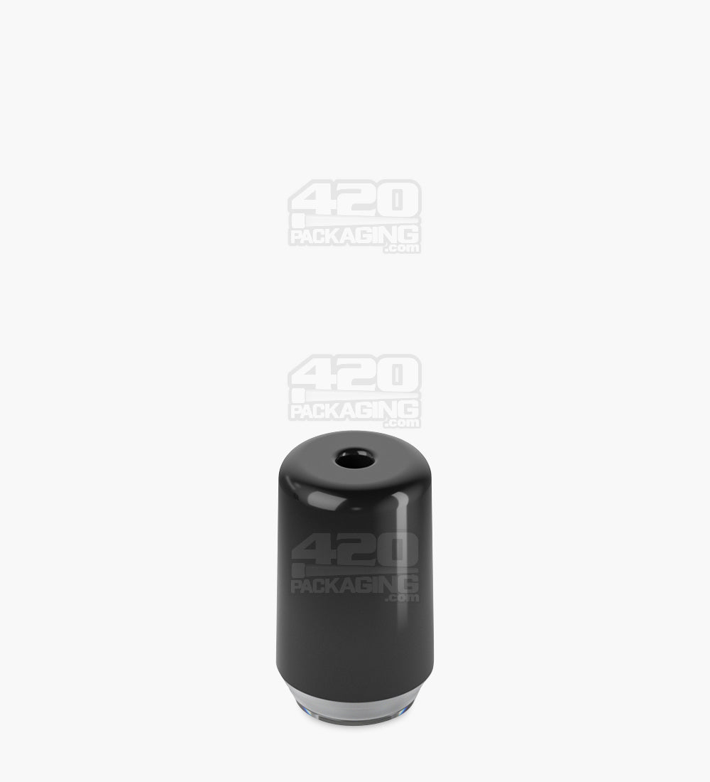 RAE Black Ceramic Round Vape Mouthpiece for Hand Press Ceramic Cartridges 400/Box - 3