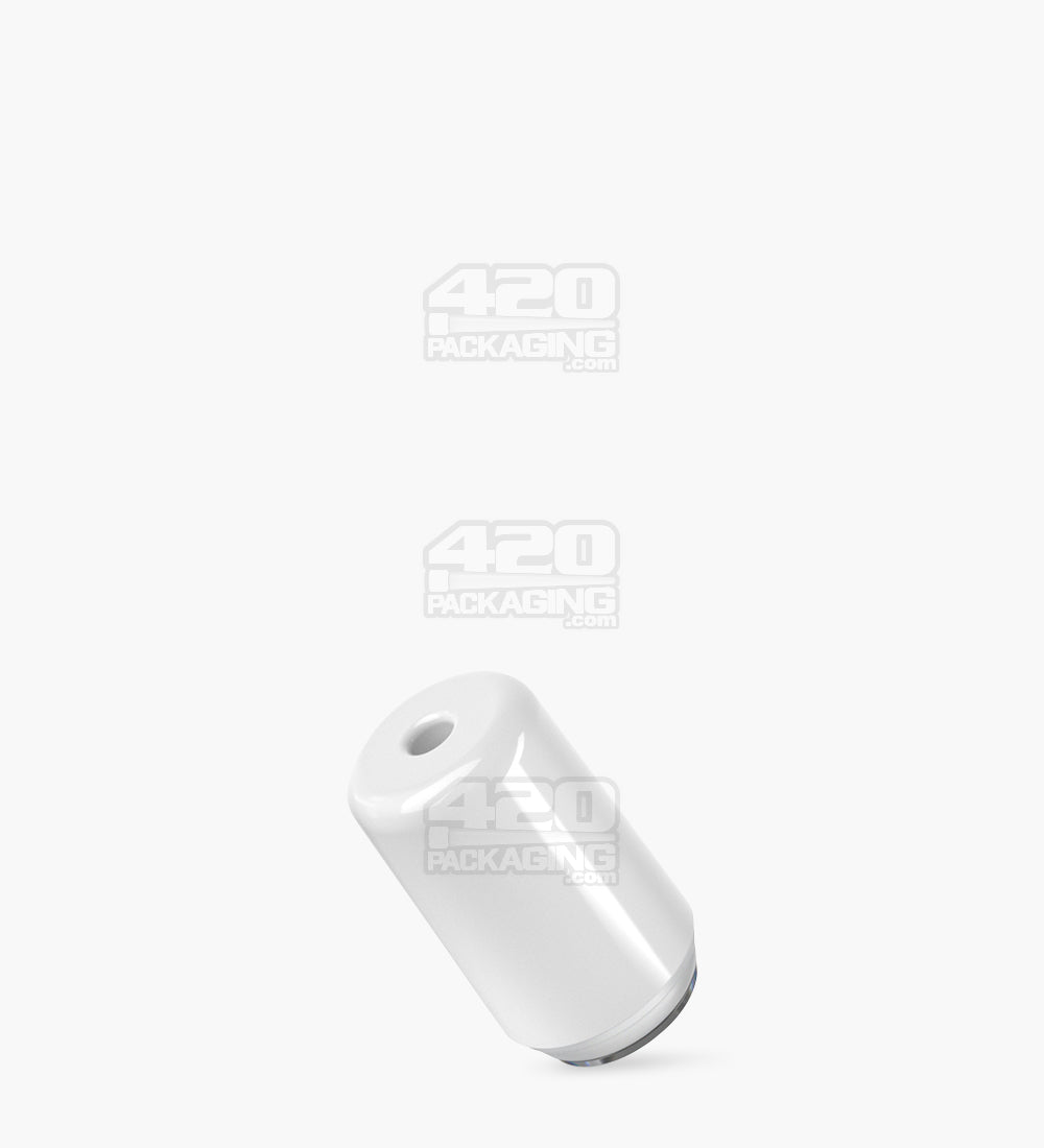 RAE White Ceramic Round Vape Mouthpiece for Hand Press Ceramic Cartridges 400/Box - 4