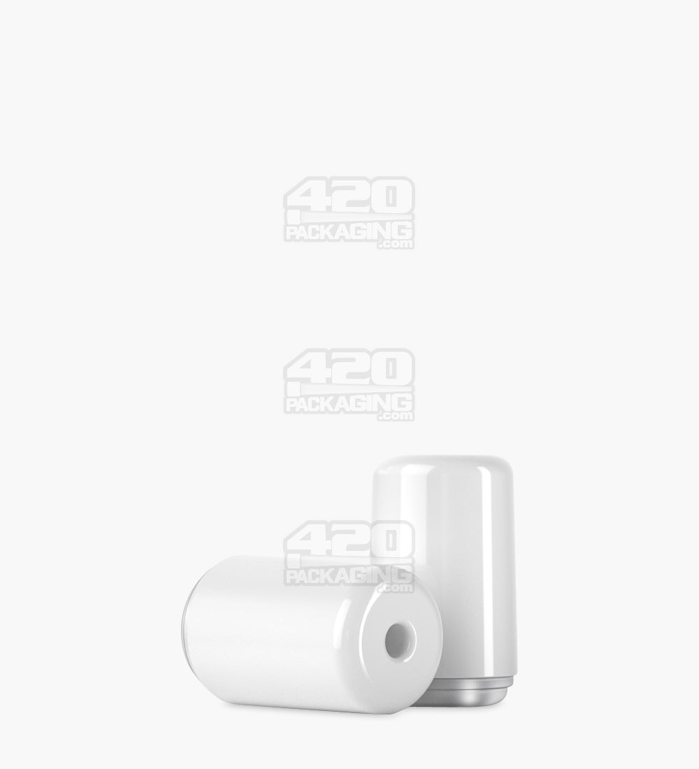 RAE White Ceramic Round Vape Mouthpiece for Arbor Press Ceramic Cartridges 400/Box