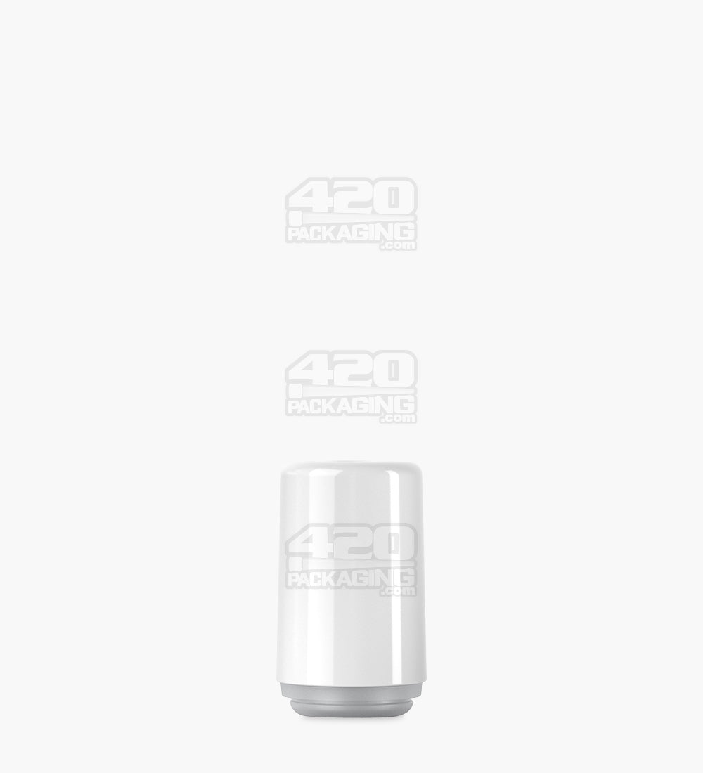 RAE | Round Vape Mouthpiece for Screw On Ceramic Cartridges | White Ceramic - Screw On - 400 Count