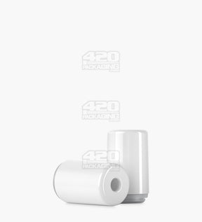 RAE White Ceramic Round Vape Mouthpiece for Screw On Ceramic Cartridges 400/Box