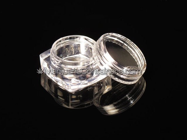 2.5 dram Acrylic Jars with Lids in a 250pc Case - 1