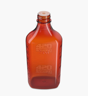 179mm Push & Turn Amber Child Resistant Plastic Syrup Bottles 40/Box - 3