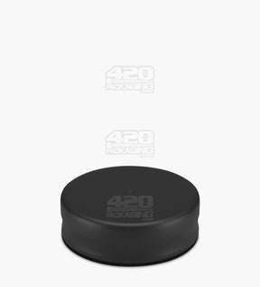 29mm Black Child Resistant Clear Edible & Flower Plastic Popcan Container w/ Frosted Lid Cover 100/Box