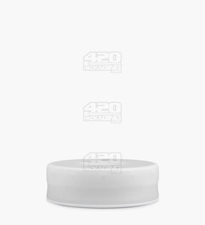 29mm White Child Resistant Clear Edible & Flower Plastic Popcan Container w/ Frosted Lid Cover 100/Box