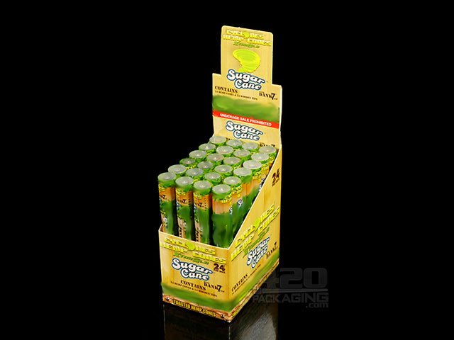 Cyclones Sugar Cane Flavored Hemp Cones With Wooden Tips 24/Box - 1