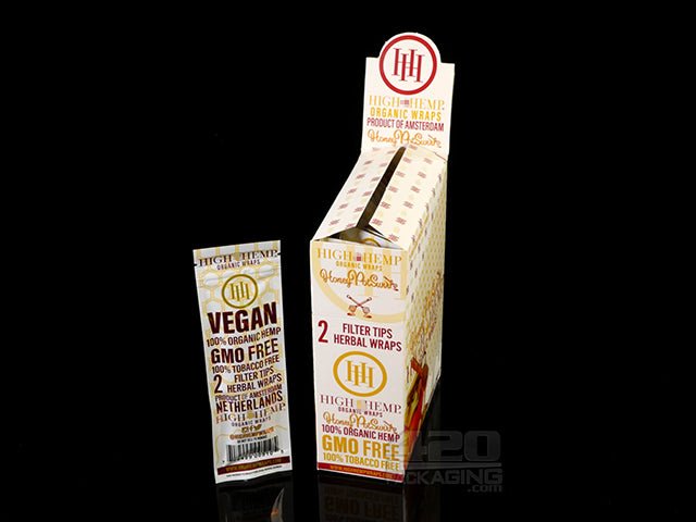 High Hemp Honey Pot Swirl Flavored Organic Hemp Wraps 25/Box - 1