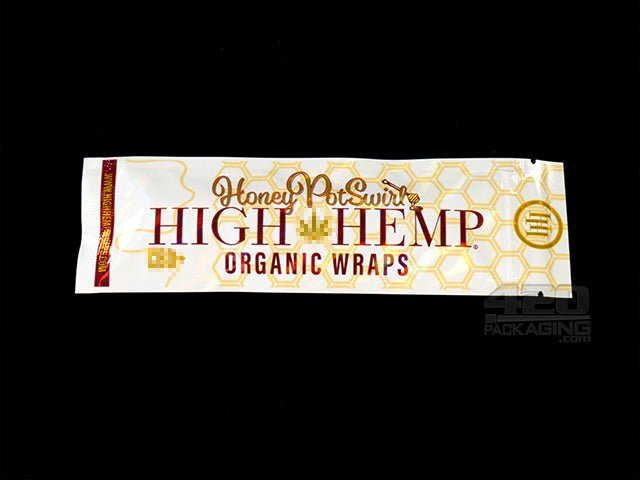 High Hemp Honey Pot Swirl Flavored Organic Hemp Wraps 25/Box - 3