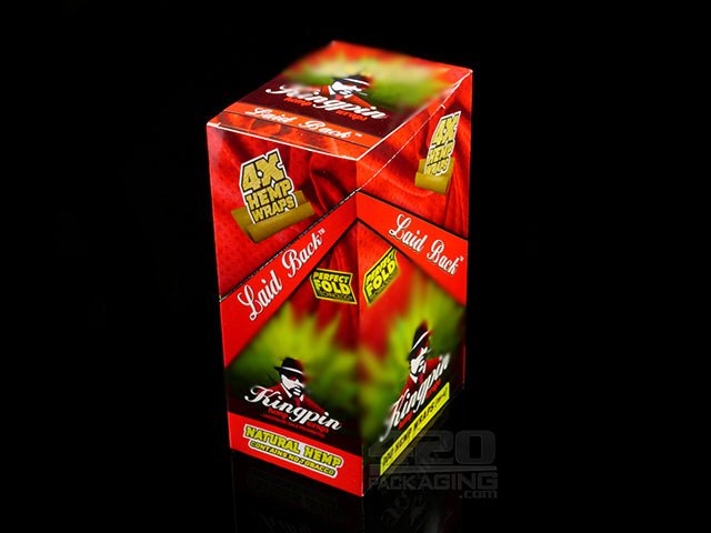 Kingpin Laid Back Flavor Hemp Wraps 25/Box - 2