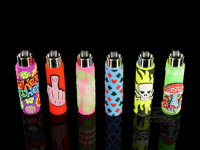 Mix Go Design Clipper Lighter With Silicone POP Cover 30/Box - 1