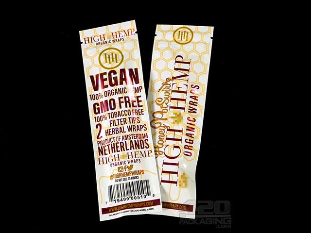 High Hemp Honey Pot Swirl Flavored Organic Hemp Wraps 25/Box - 2