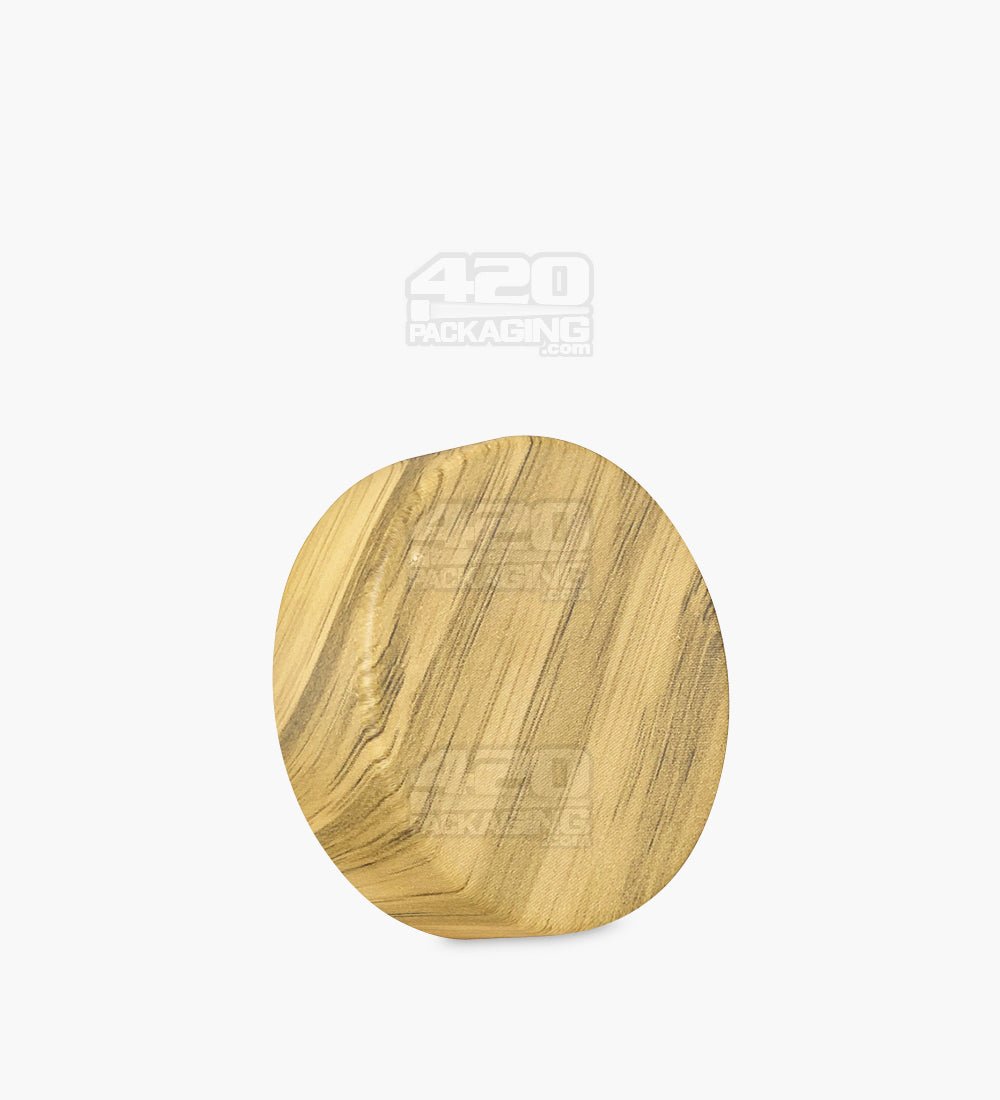 53mm Smooth Push and Turn Child Resistant Plastic Caps With Foam Liner - Teak Wood - 1000/Box - 1