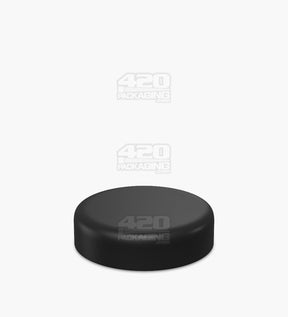 53mm Dome Push and Turn Child Resistant Plastic Caps With Foam Liner - Matte Black - 100/Box