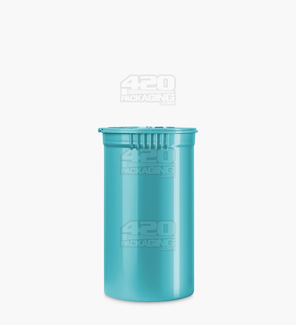 69mm Aqua Child Resistant Opaque Pop Top Bottles 225/Box - 2
