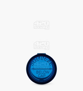 69mm Blue Child Resistant Transparent Pop Top Bottles 225/Box - 4