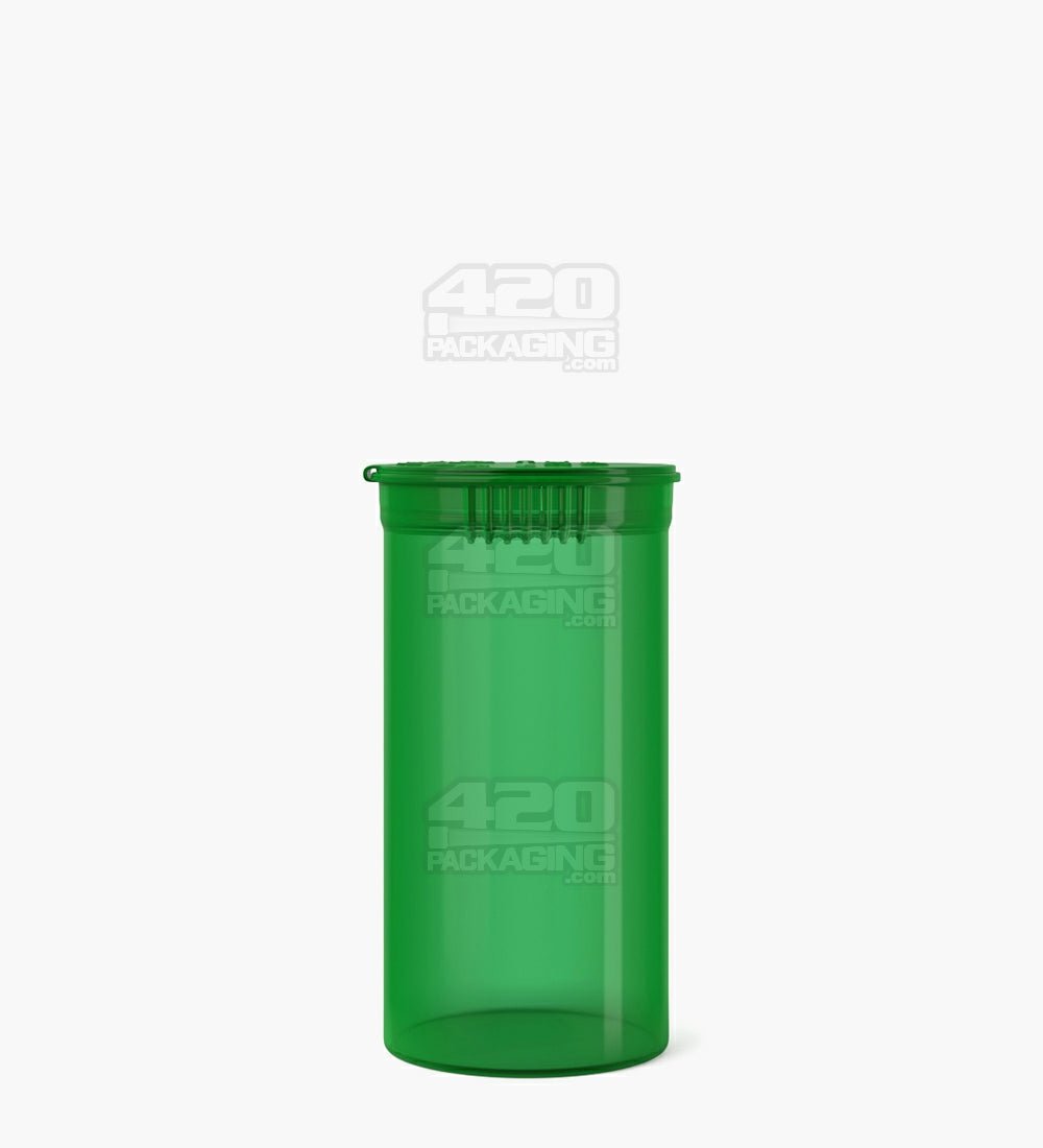 13 Dram Green Child Resistant Transparent Pop Top Bottles 315/Box - 2