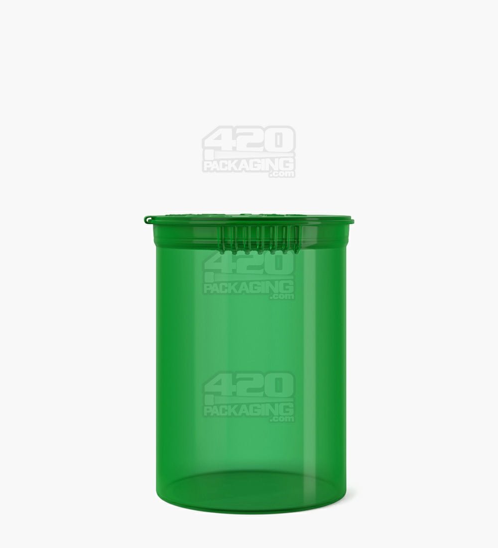 30 Dram Green Child Resistant Transparent Pop Top Bottles 150/Box - 2
