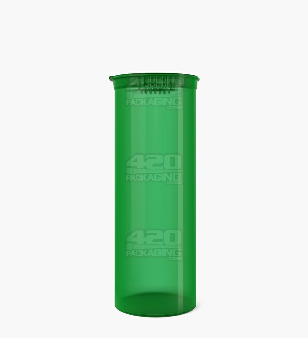60 Dram Green Child Resistant Transparent Pop Top Bottles 75/Box - 2