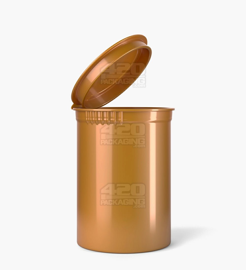 30 Dram Gold Child Resistant Opaque Pop Top Bottles 150/Box - 1