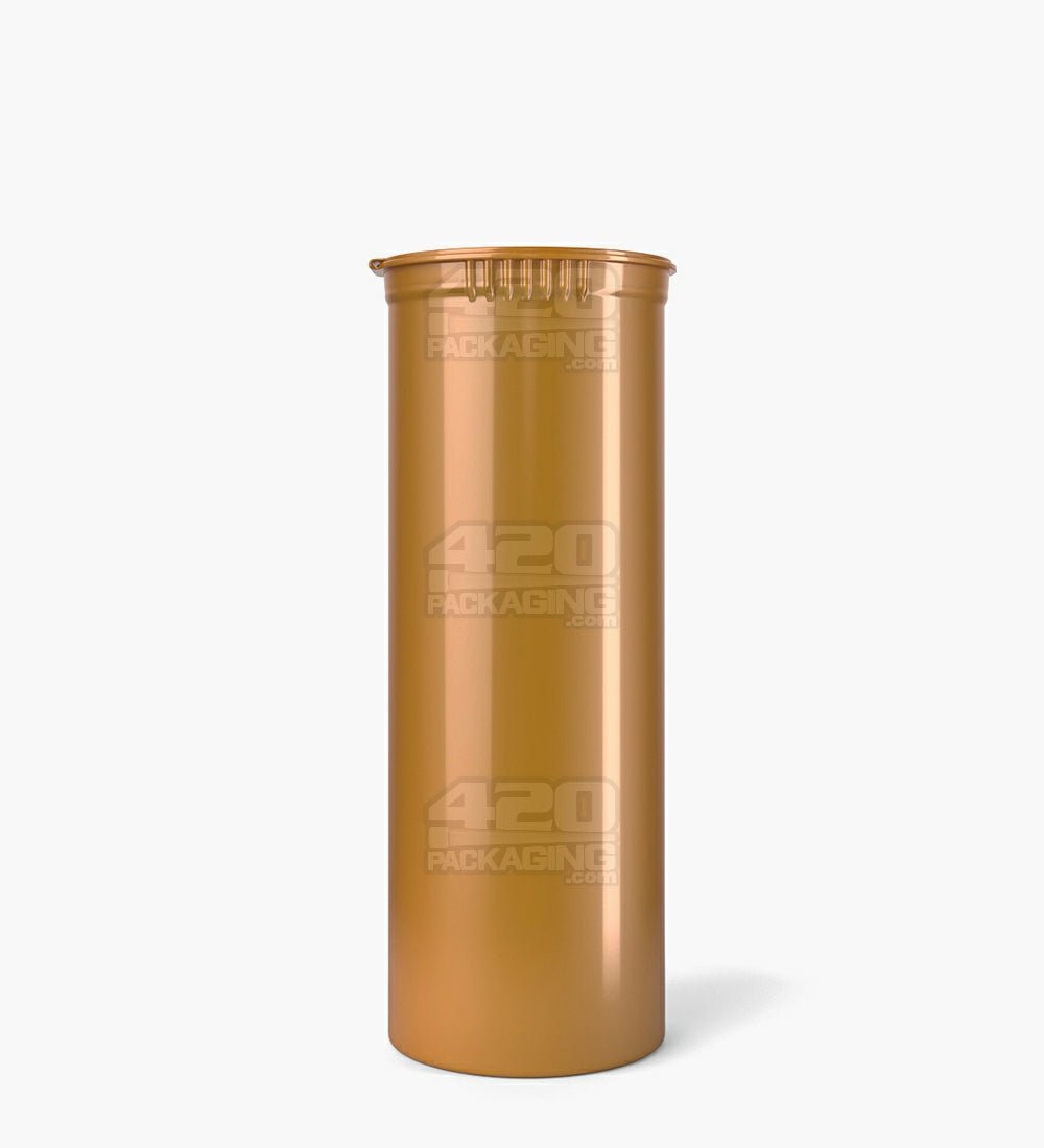 60 Dram Opaque Gold Child Resistant Opaque Pop Top Bottles 75/Box - 2