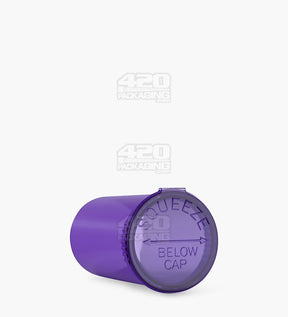 69mm Purple Child Resistant Transparent Pop Top Bottles 225/Box - 3
