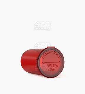 19 Dram Red Child Resistant Transparent Pop Top Bottles 225/Box - 3
