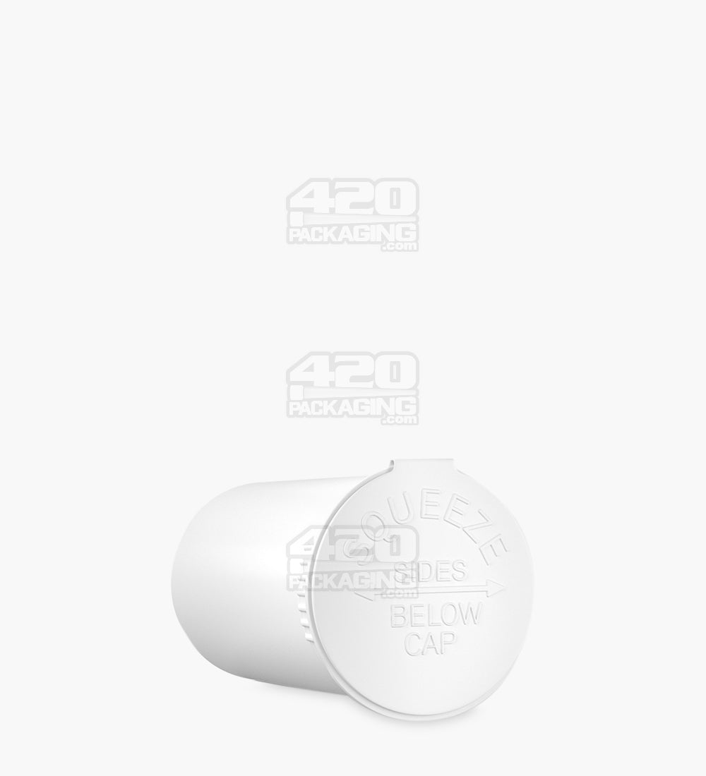 19 Dram Child Resistant Opaque White Biodegradable Pop Top Bottles 225/Box
