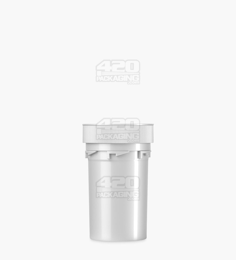75mm Child Resistant Opaque Silver Blank Reversible Cap Vials 240/Box