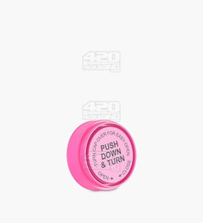 17mm Opaque Child Resistant Pink Reversible Cap Vials 240/Box - 10