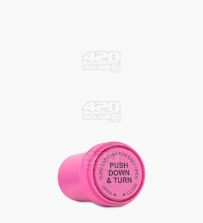 17mm Opaque Child Resistant Pink Reversible Cap Vials 240/Box - 7