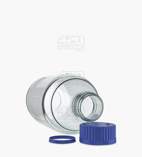 45mm Glass Reagent Lab Bottle w/ Blue Screw Top Cap - 1000ml - 24/Box - 9