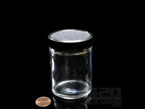 4oz Glass Screw Top Jars With Black Lid 120-Box - 2