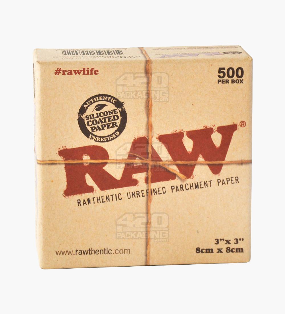 RAW Natural Parchment Squares 500/Box - 3