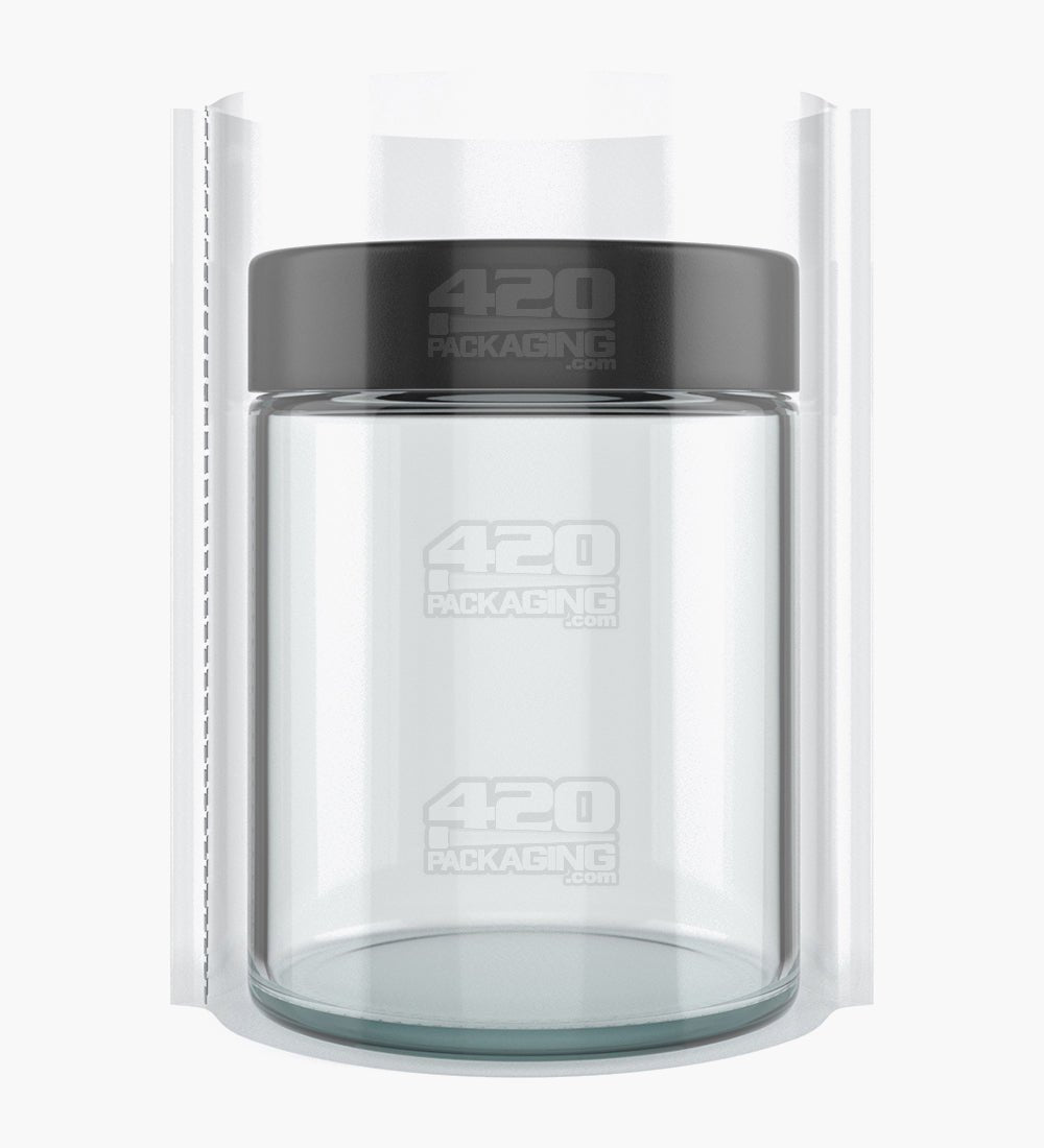 18oz Tamper Evident Heat Seal Plastic PVC Full Body Shrink Bands for Jars 1000/Box - 3