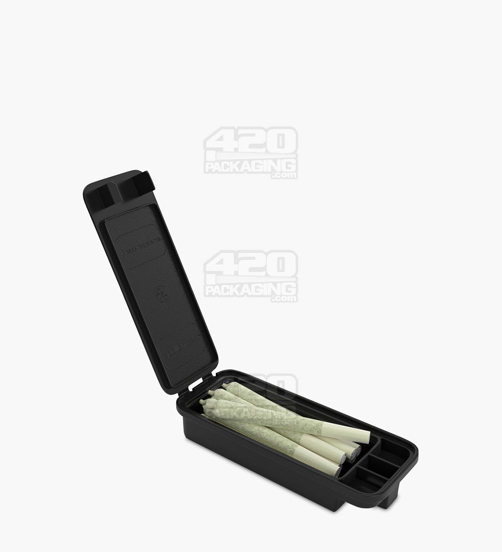 70mm CR Black Plastic Snap Box Edible & Pre-Roll Joint Case