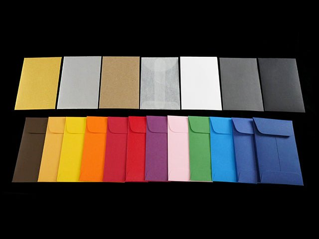 Multi-Colored 3.5 x 2.25 Inch Concentrate Envelopes 500/Box Black - 4