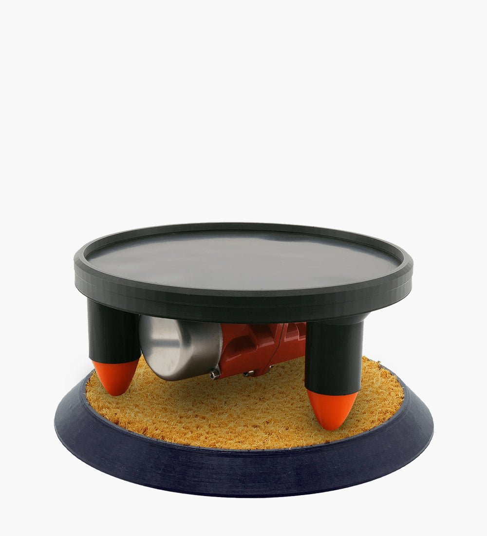 Black Vibration Table w/ Stabilizing Mat for Humboldt Filling Machine Cartridges - 1