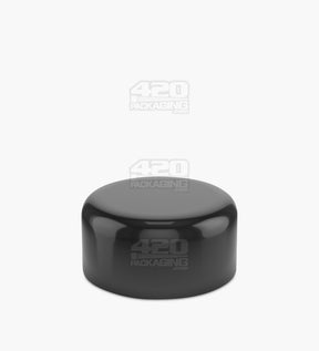 53mm Push and Turn Child Resistant Plastic Caps With Foam Liner - Glossy Black - 80/Box