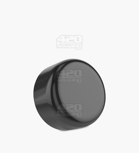 53mm Push and Turn Child Resistant Plastic Caps With Foam Liner - Glossy Black - 80/Box